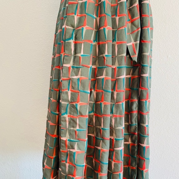 Marc Jacob’s Green Pink Sheath Sleeveless Belted Dress - Picture 11 of 11